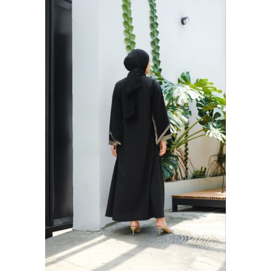 ABAYA BLACK AKASYAH gamis arabiah