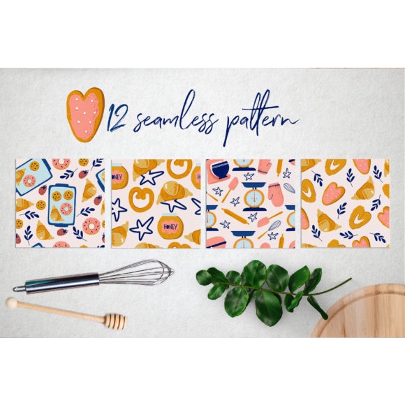 Home Baking Vector Pattern