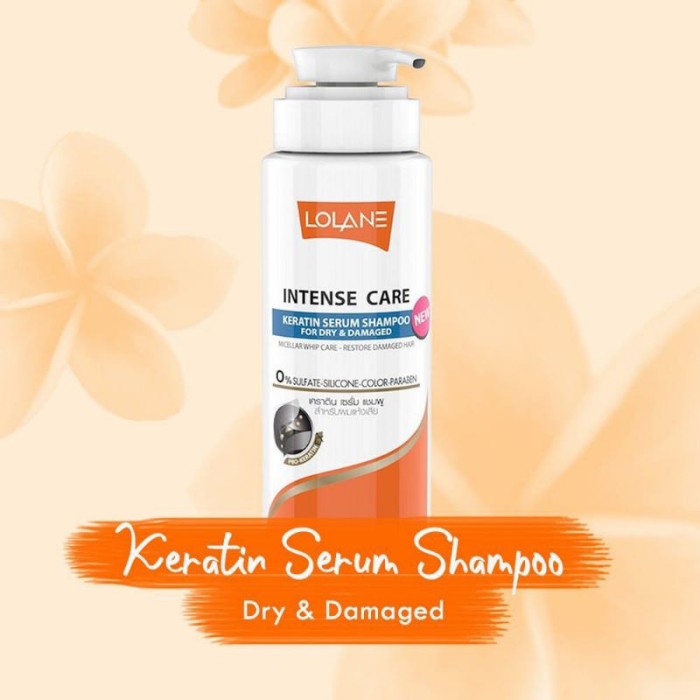 Dry Shampoo Lolane Keratin Serum Sampo Dry & Damage