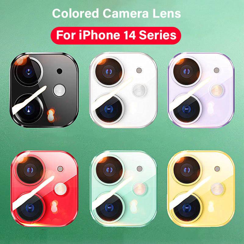 Case Pelindung Lensa Kamera HD Warna Permen Untuk iPhone 14 Pro Max Plus 14 Plus 14 Pro