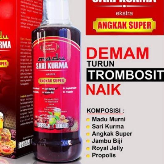 

Diskon✔️Sari Kurma Angkak Trombosit Annabawy 470 Gram / Madu Sari Kurma Turunkan Demam|SQ2