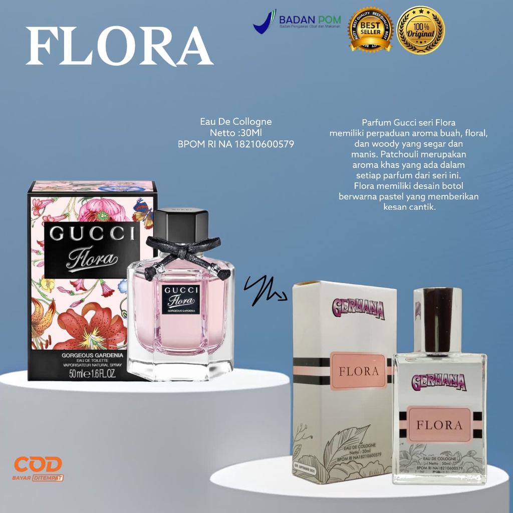 Parfum Gucci Flora Original Parfum Wanita Gucci Flora Gardenia Minyak Wangi Perempuan Remaja Cewek