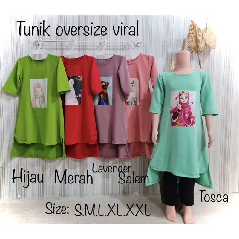 Tunik oversize viral anak