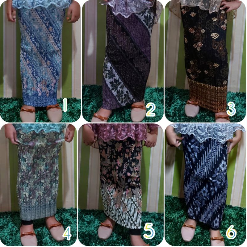 STELAN KEBAYA ANAK SELENDANG /Aurora slendang anak rok plisket