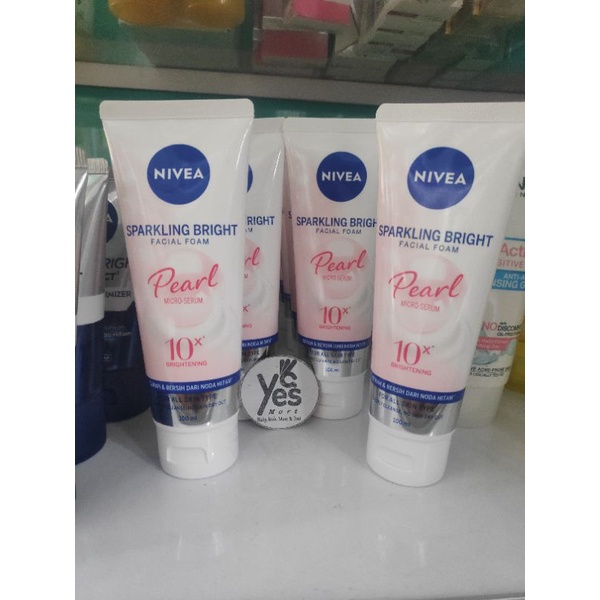 Nivea Cewek Cowok Men Extra Bright 10x Effect 100ml Dark Spot Minimizer Foam Bersihkan Noda Hitam Sabun Cuci Muka Wanita micro Serum Pria Laki Man