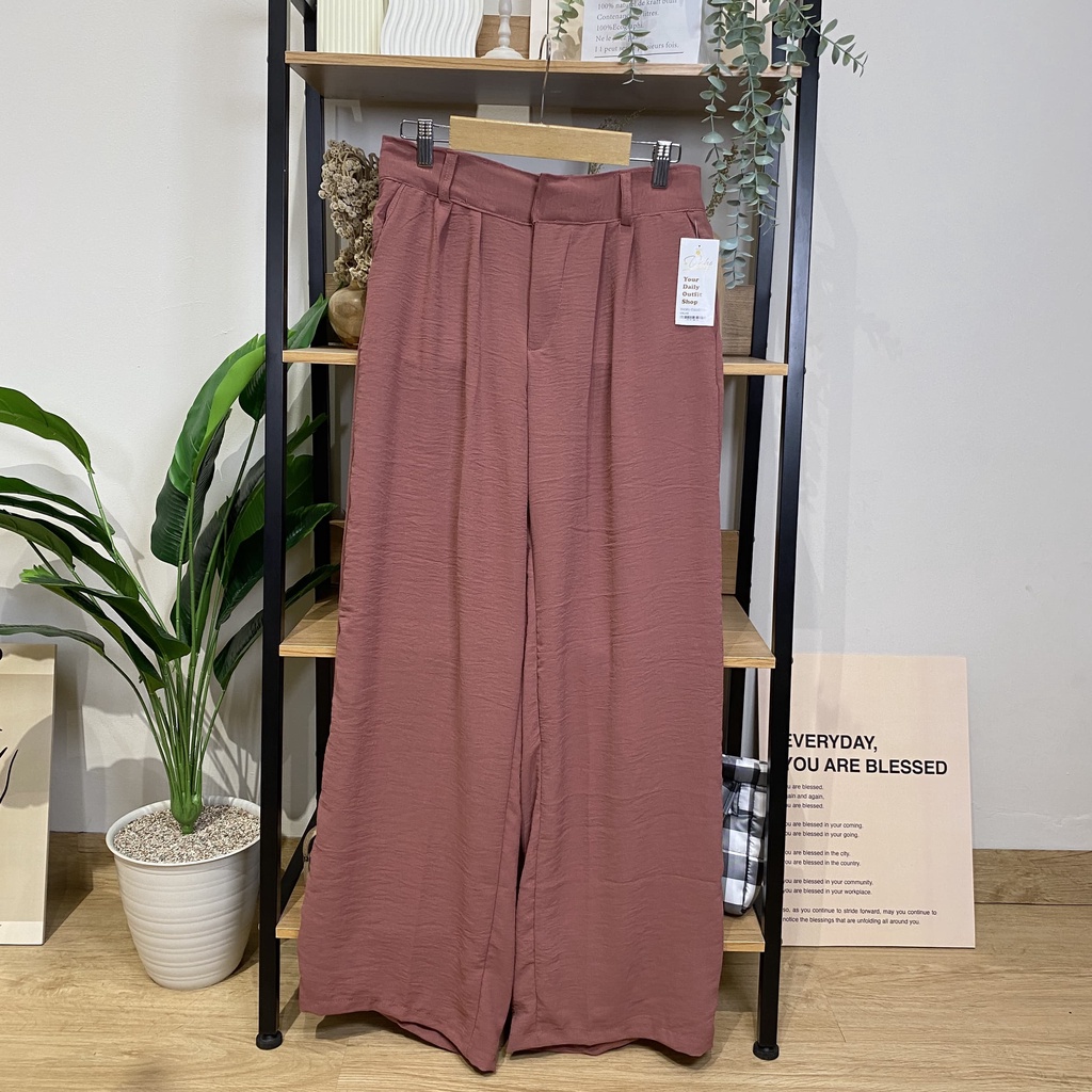LOOSE PANTS TREASURE CRINCLE HIGHWAIST - THOFU HAIGHWAIST