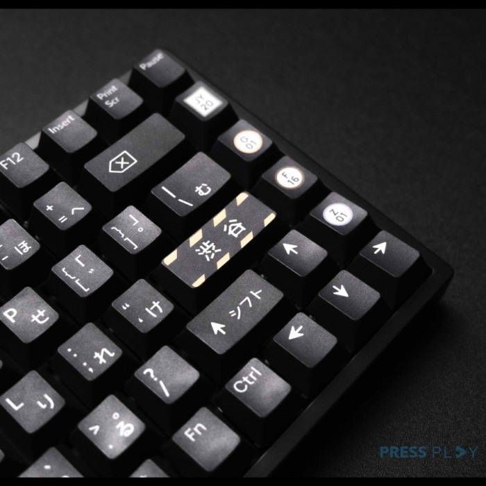 hariwahyunistore - Press Play Shibuya Japanese Root PBT Keycaps 118 Set OEM Profile