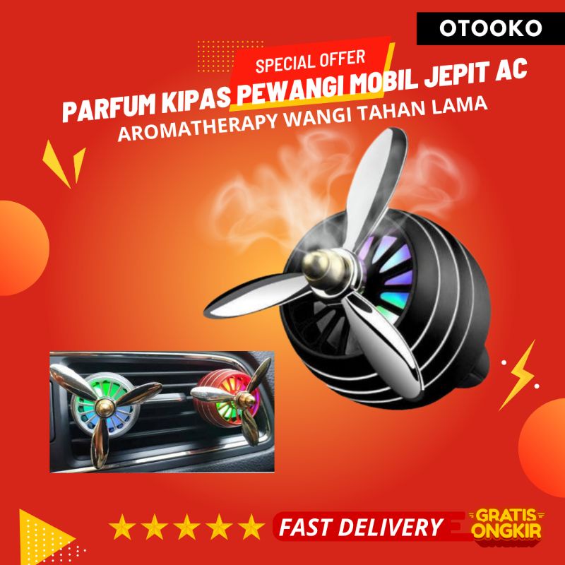 Parfum Mobil Car Air Force Vent Clip Kipas Baling Jet Pesawat Pewangi