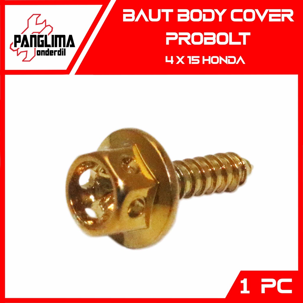 Baut Body Cover Probolt Honda Vario & Beat & Scoopy & Spacy Baud Bodi Pro Bolt 4x15-M4x15