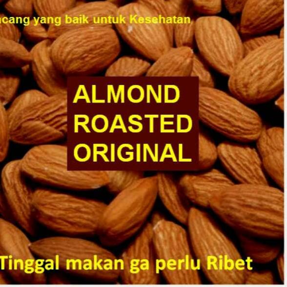 

Produk trendy--Almond Panggang Organik -500gr ( Almond Roasted Organic ) Cemilan Snack