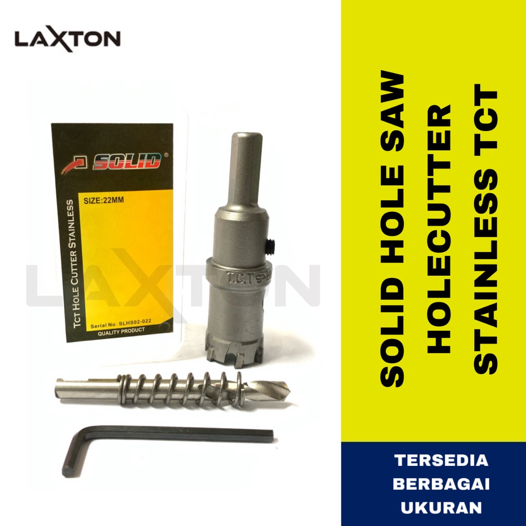 Solid Mata Bor Holesaw Stainless Stenlis TCT Pelubang