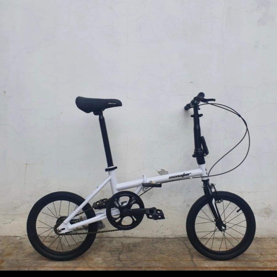 Sepeda lipat 16 inc anak senator 1 speed rem v break bisa buat dewasa dan anak remaja high quality s