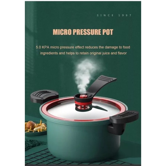 Panci Presto Pressure Telfon Cooker Pot Totipotent Micro 3.5L 24CM New Jumbo