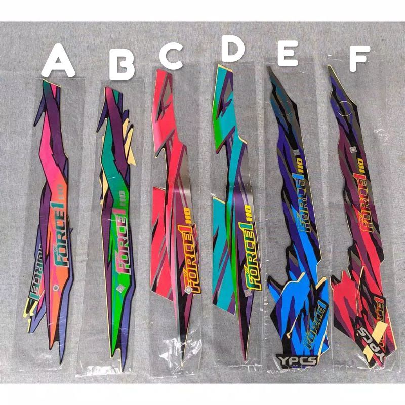 Stiker striping yamaha force1 lis standar 1992 1993 1993