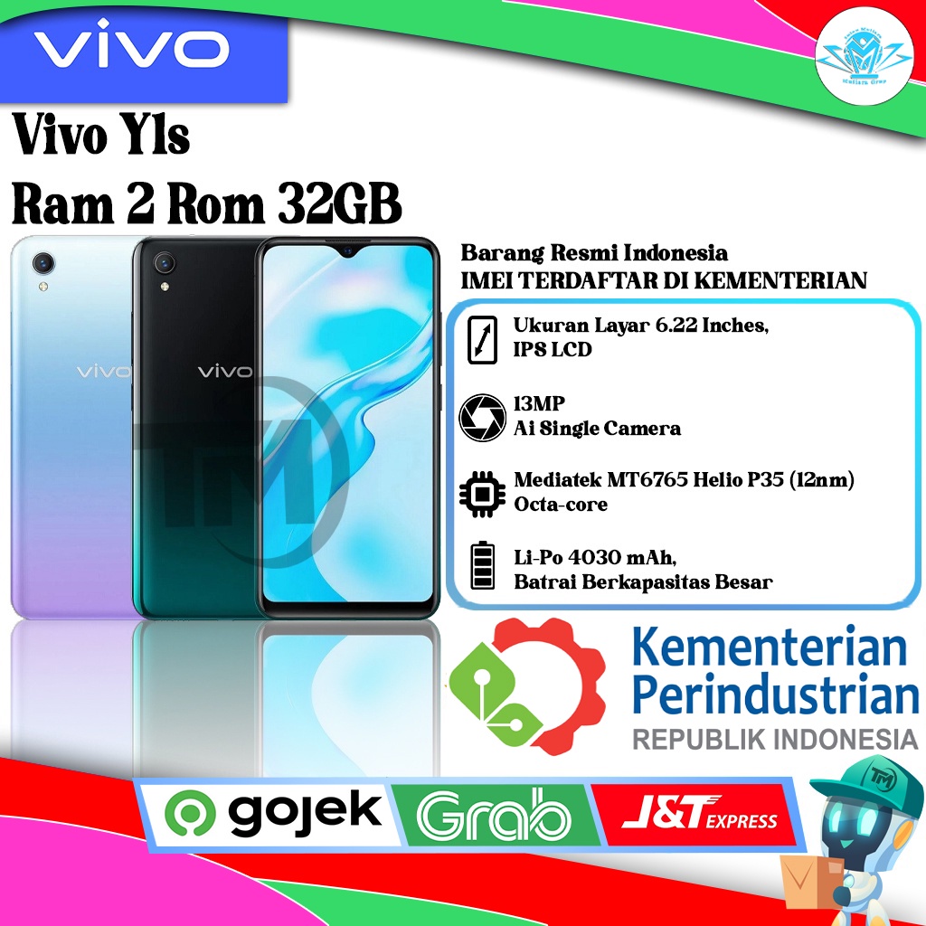 Vivo Y1S Ram 2 Rom 32GB