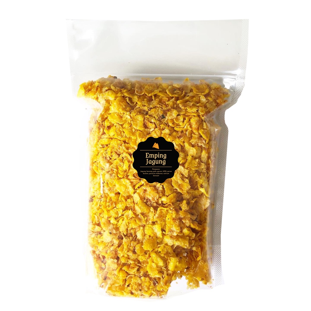 [DELISH SNACKS] Emping Jagung (L) 390gr / Snack Cemilan Camilan Enak Pedas Manis