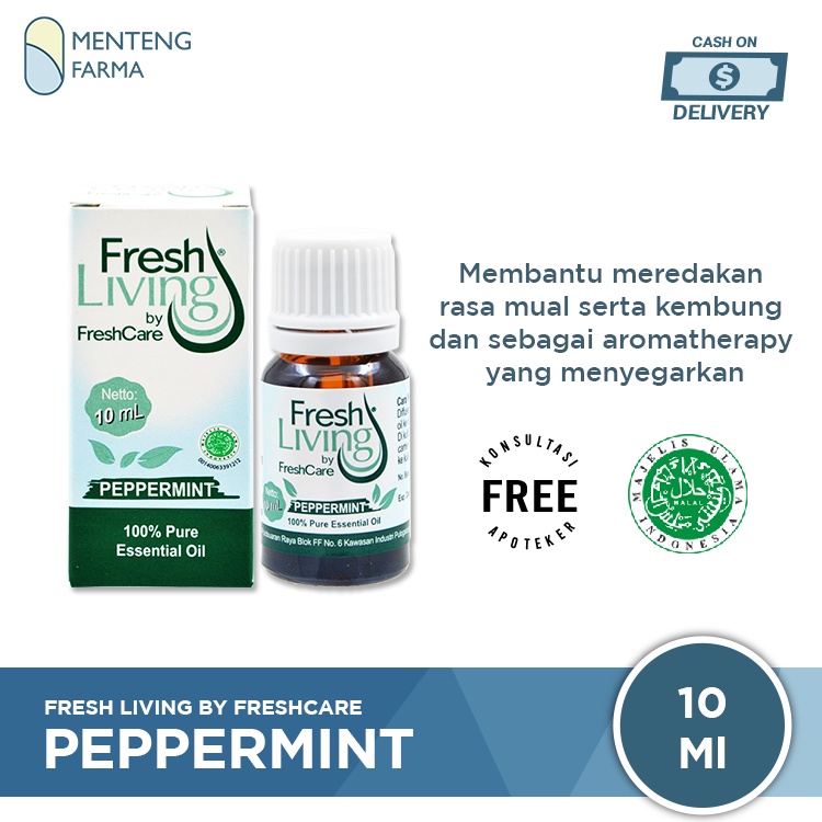 FreshCare Fresh Living Essential Oil Peppermint 10 mL - Minyak Aromatherapy