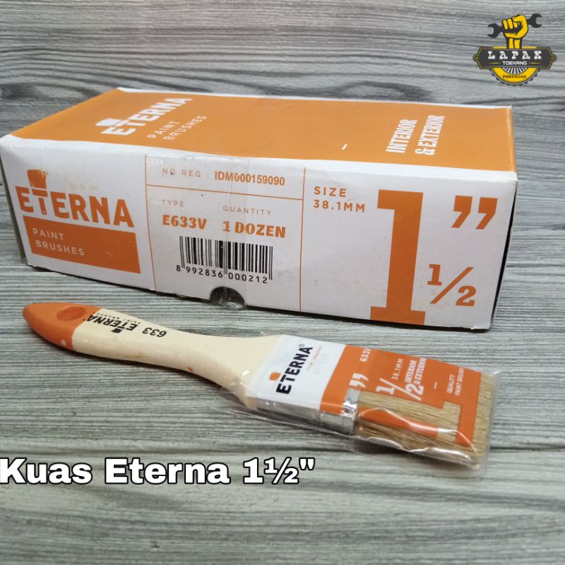 

Kuas Eterna 1½" , Kuas Cat Etherna Kualitas Bagus Uk 1 1/2 Inchi