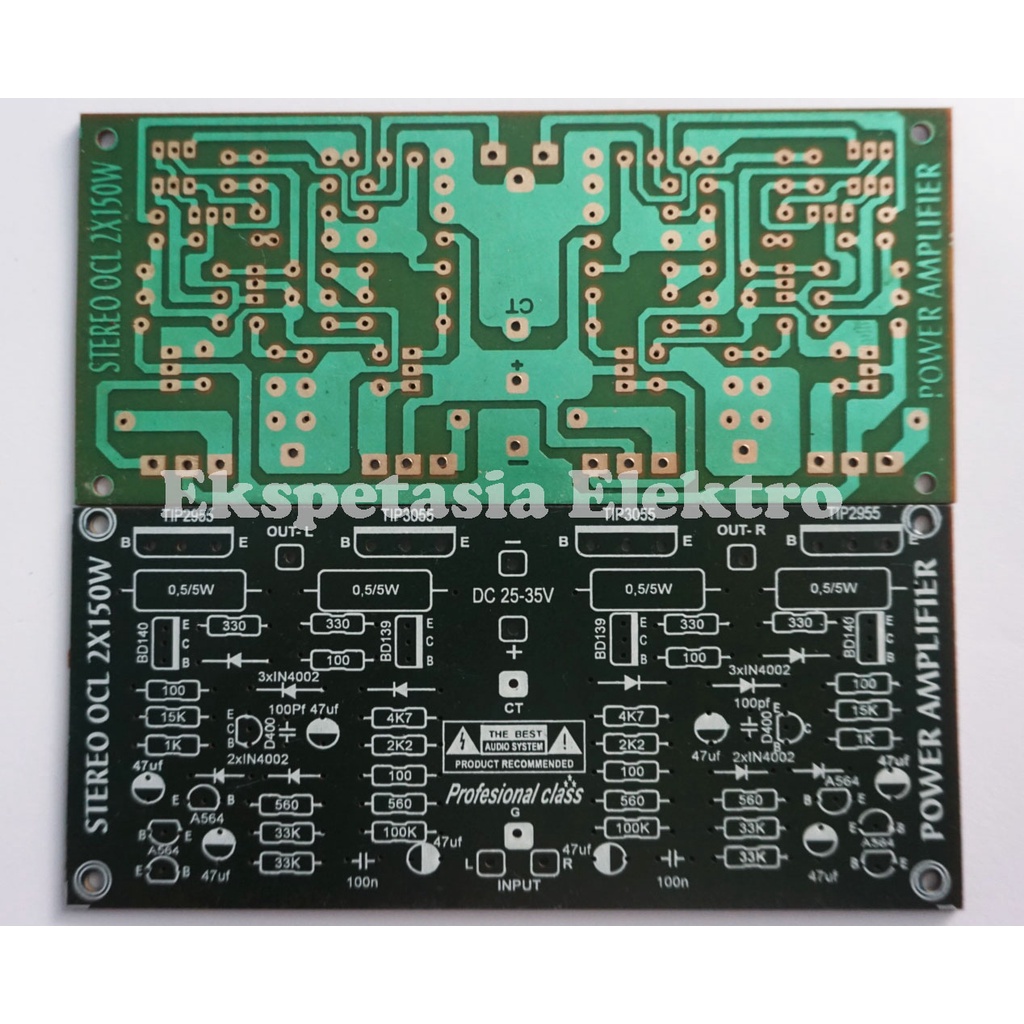 PCB Stereo OCL 2X150W