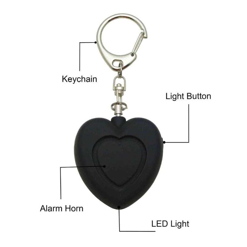 Zzz Gantungan Kunci Dengan Alarm Sirene 125dB + Lampu LED