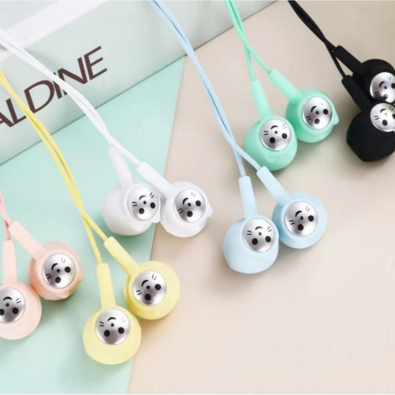 Earphone Headset Macaron Stereo Earphone(New Produk)