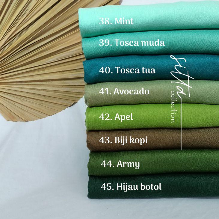Big Sale (PART.2) Hijab Jilbab Instan Pet Antem Bahan Kaos Khadijah Polos Size L Ori By Sitta Hijab