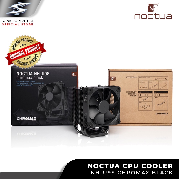 Noctua NH-U9S Chromax Black NH U9S Air CPU Cooler Tower