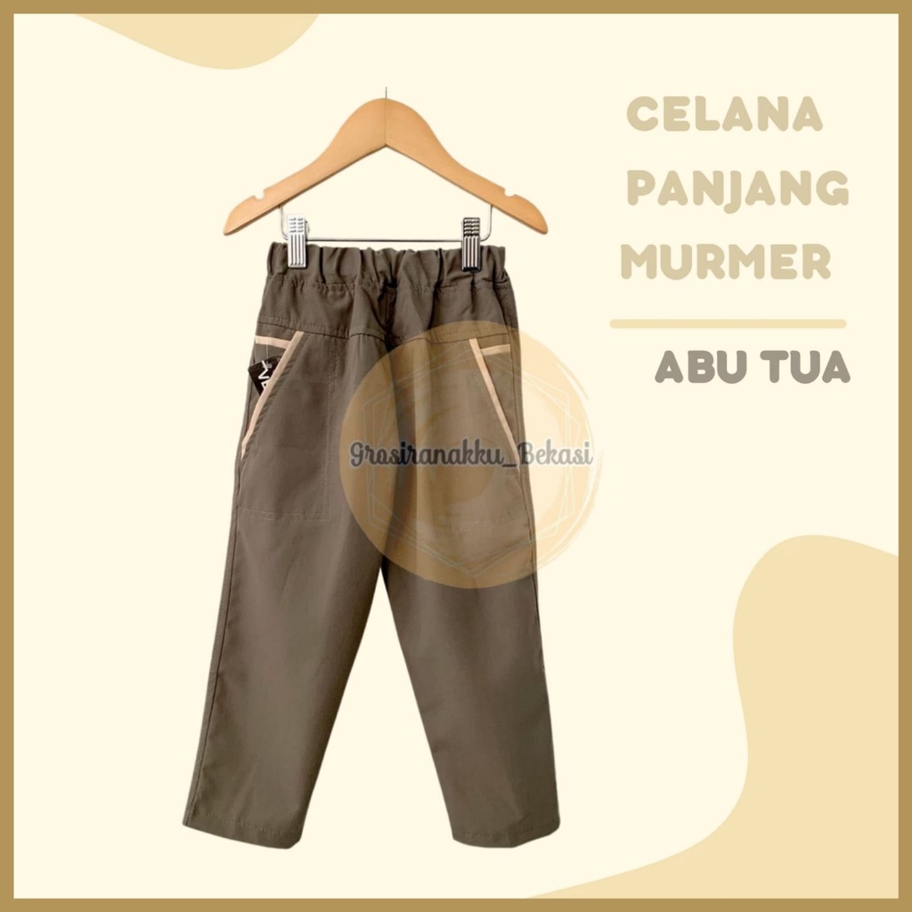 Celana Anak Panjang Murmer Grey size 3-5Tahun