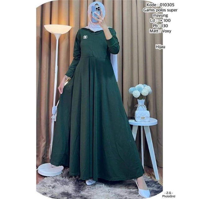 gamis mayung polos payung voxy