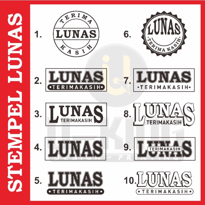 STEMPEL KAYU LUNAS , STEMPEL RUNAPLEK LUNAS