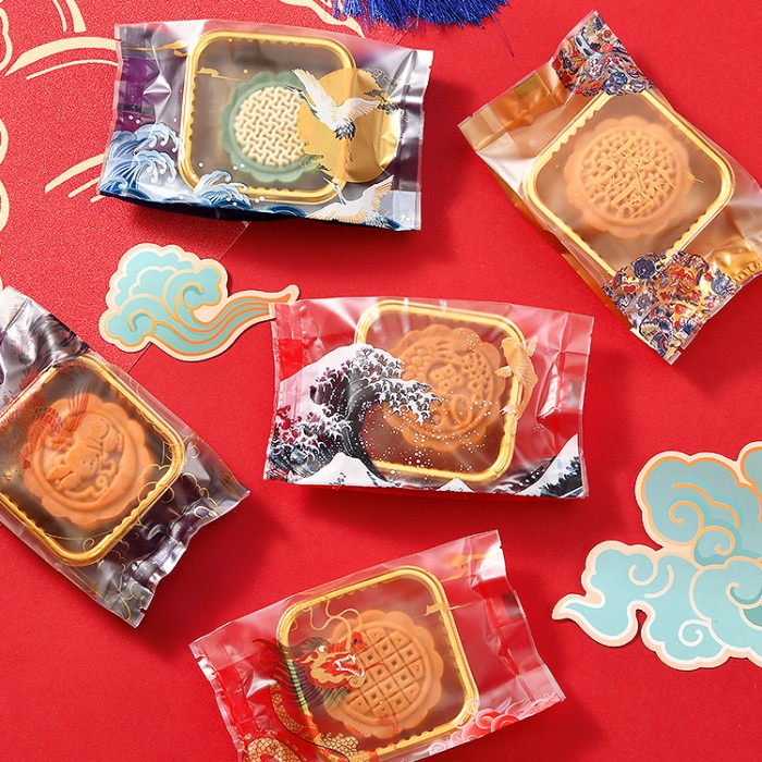 

75GR Plastik mooncake plastik kue bulan harga ecer - P + T Gold