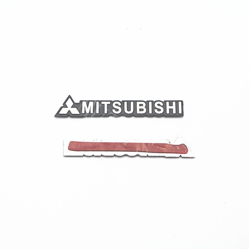 Mitsubishi 4Pcs Stiker Logo Mini Bahan Alloy Untuk Speaker Mobil