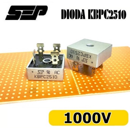 Dioda Diode Bridge kiprok KBPC2510 KB PC2510 KBPC 2510 25A 1000V jembatan rectifier