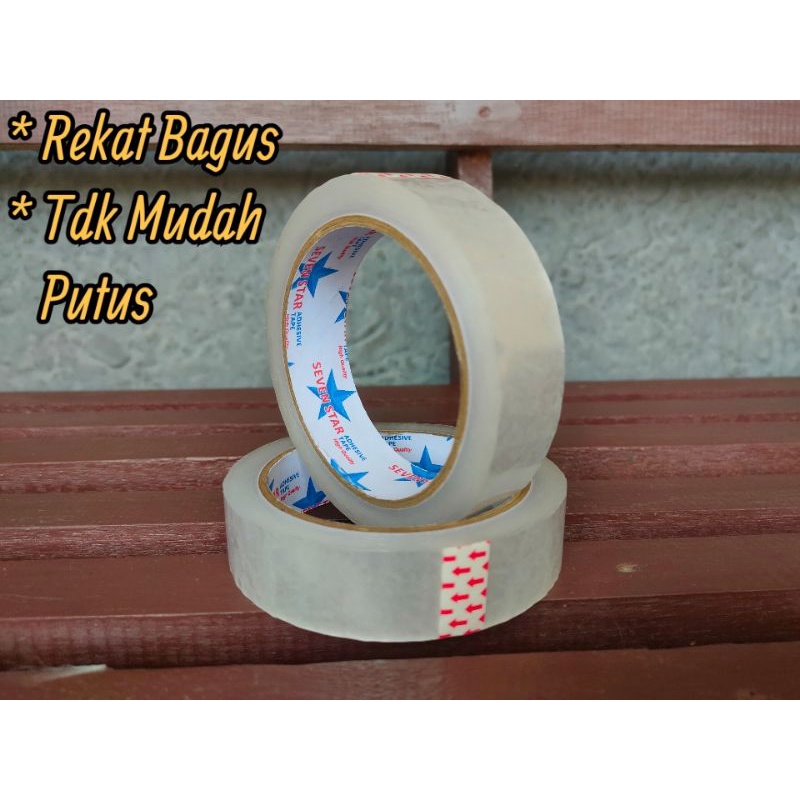 

Isolasi Lakban Bening 24 x 72y REAL, Kuat Rekat (ORI New)