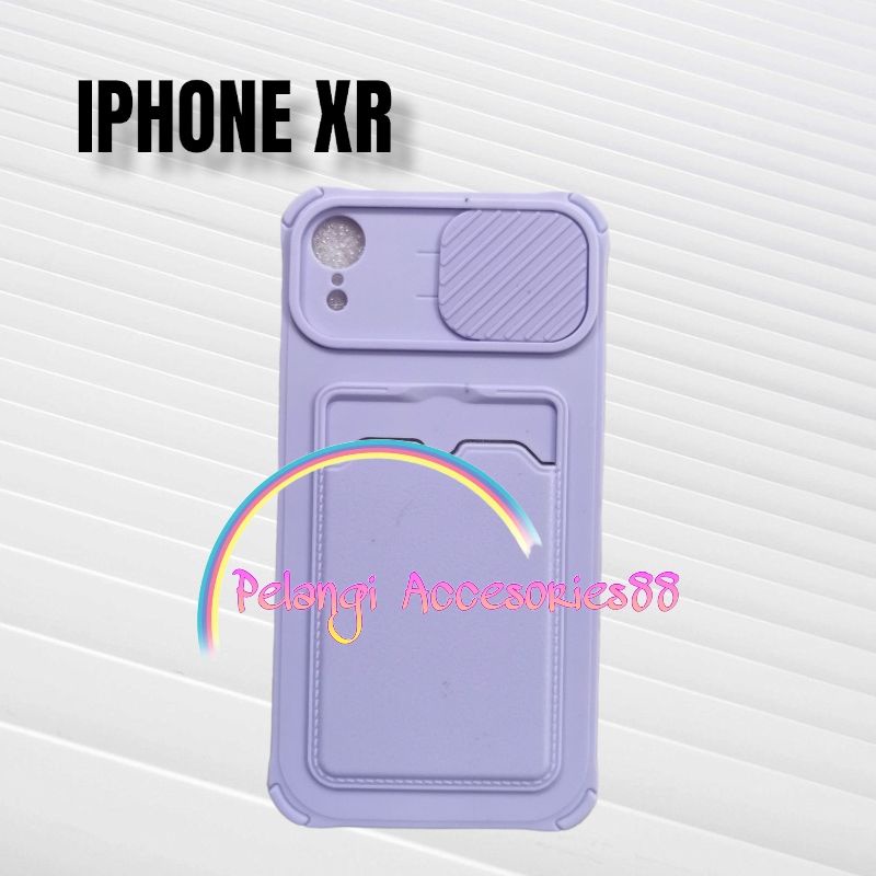 CASE IPHONE XR CASE SOFTCASE SLEDING WARNA WARNI