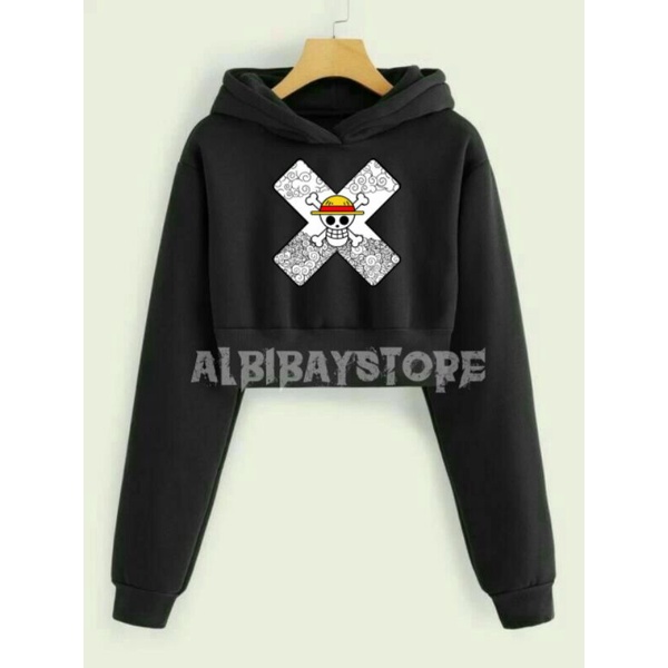 jaket hoodie crop Sweater Anime Jaket Hoodie crop anak perempuan