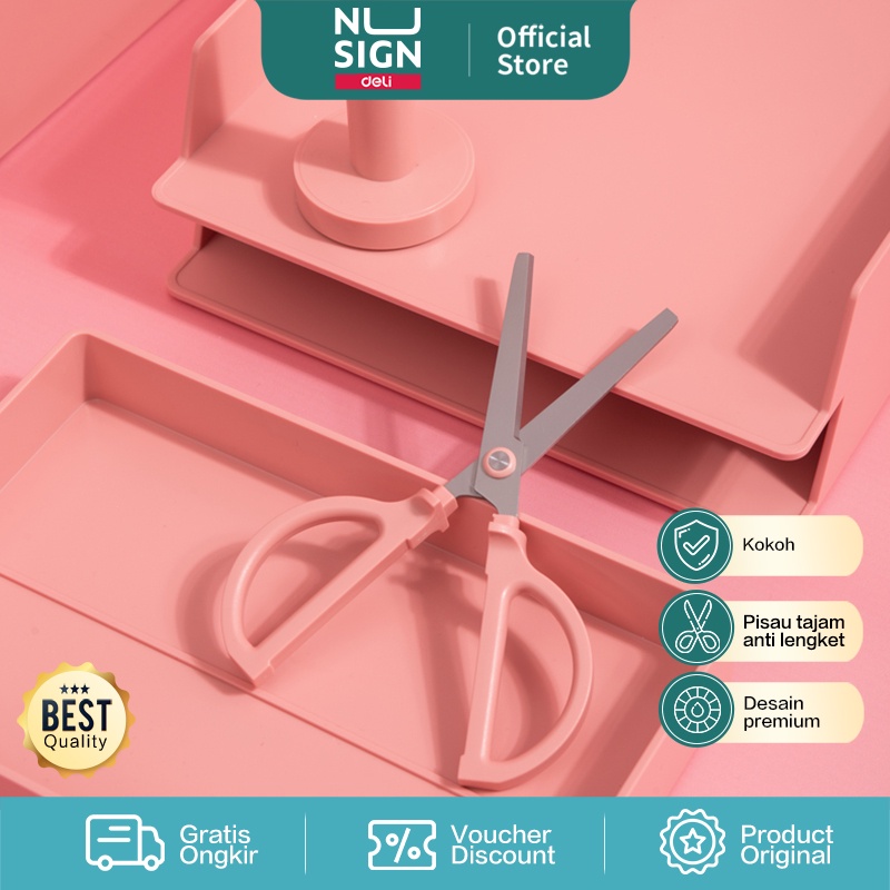 

Deli Nusign Scissors / Gunting Dengan Tempat Anti Slip NS051