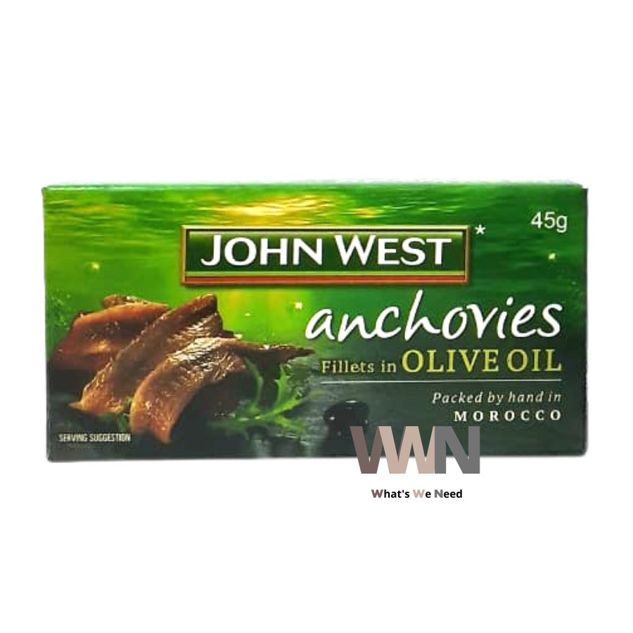 

John West Anchovies Fillets in Olive Oil 45gr - Anchovy Teri Zaitun