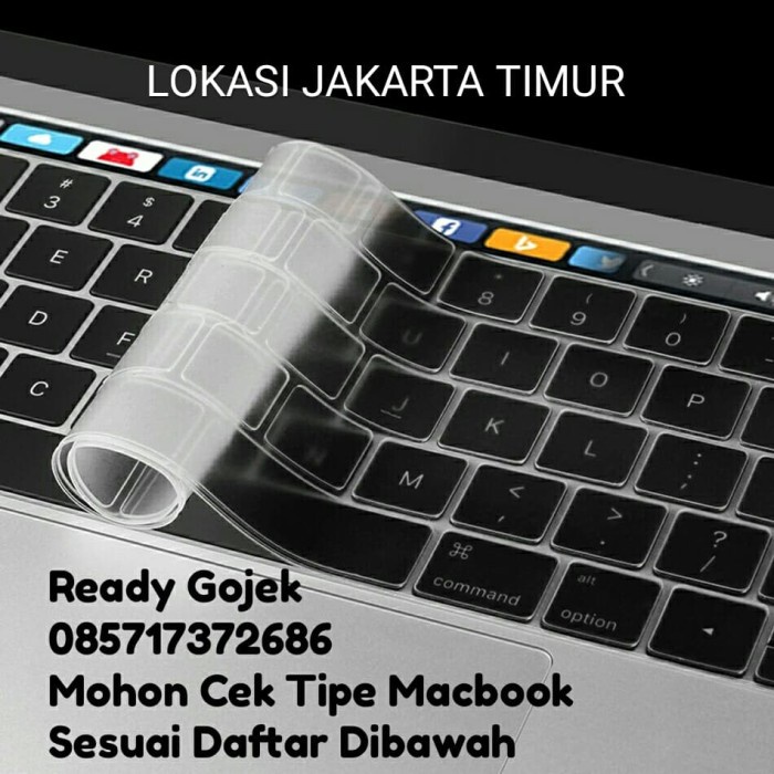 

Termurah Pelindung Keyboard Protector New Macbook Retina Pro Touchbar 13 15