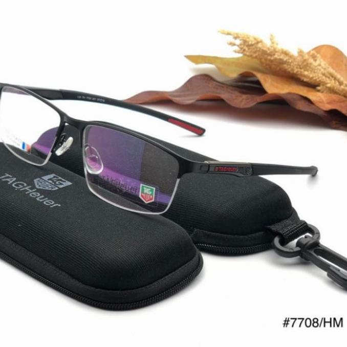 Kaca Mata Pria Free Lensa Baca Plus Minus Setengah Bingkai