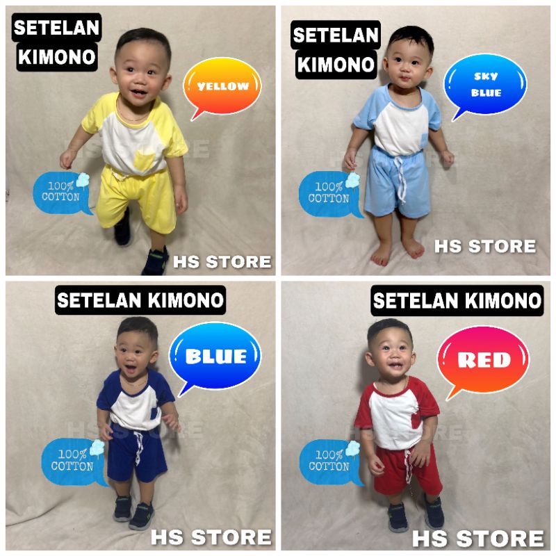 HARGA GROSIR !! STELAN KAOS KIMONO ANAK / SET KAOS ANAK / SETELAN KAOS ANAK / SETELAN ANAK BAHAN ADEM