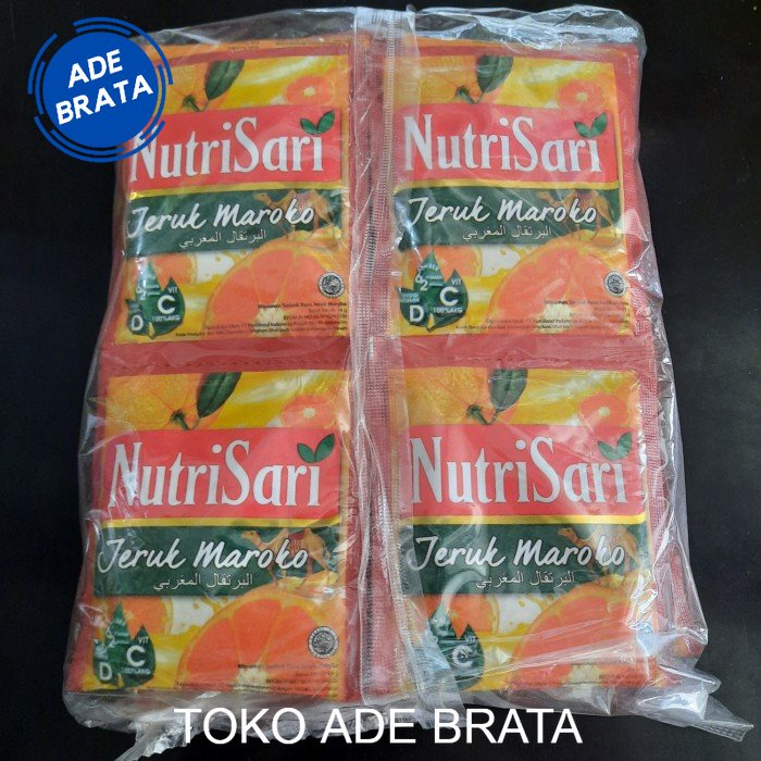 

nutrisari jeruk maroko 1 pak isi 40 sachet