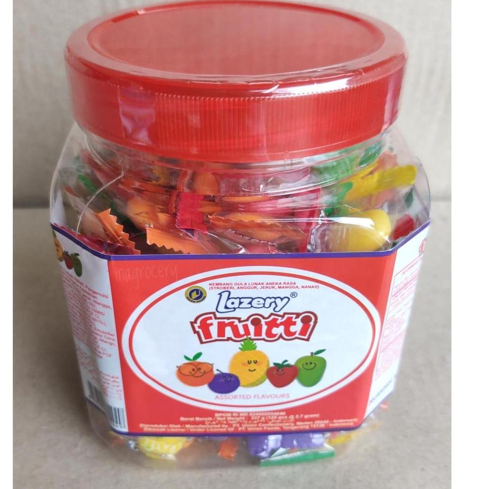

codeUu1U5--LAZERY FRUTTY ASSORTED CANDY TOPLES 337gr 125pcs