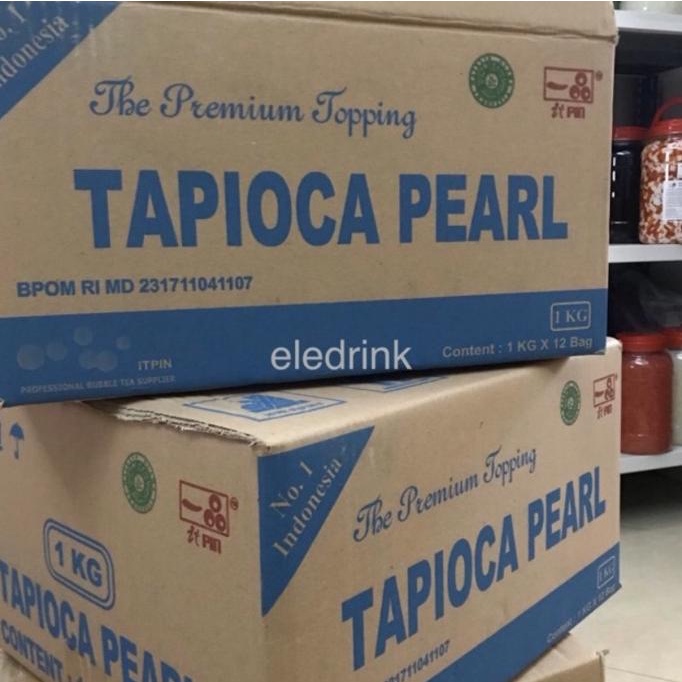 

[COD] ITPIN 12kg TAPIOCA PEARL tapioka Bubble Tea Boba Milk Tea [COD]