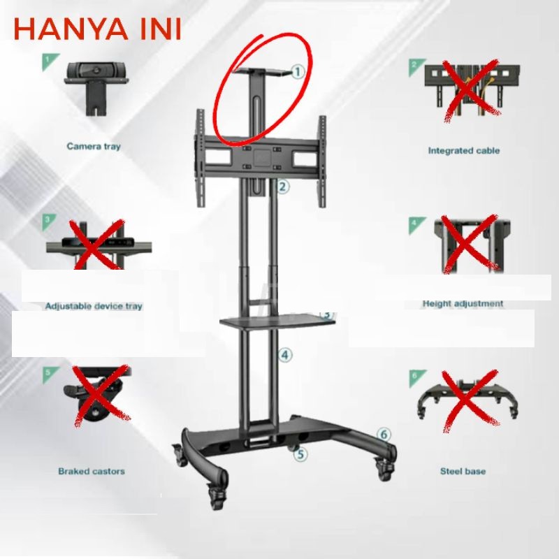 Tray Camera standing Ava1500-60ip North Bayou CAMERA TRAY FOR NB AVA1500 LENGKAP 1 SET BAUT ORIGINAL