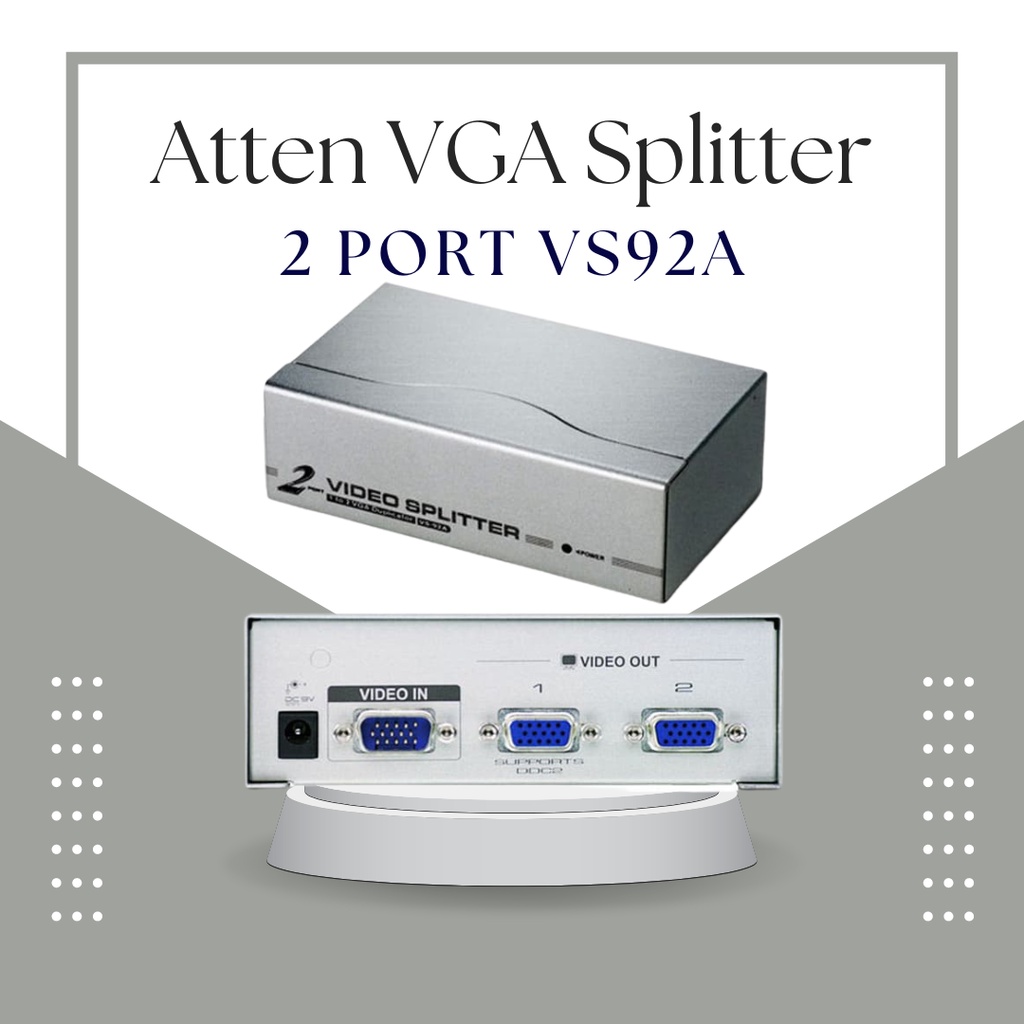 NLVGA-2A | Répartiteur VGA NewLink 2 ports VGA, 2048 x 1536 pixel Répartiteur, 1:2 | RS