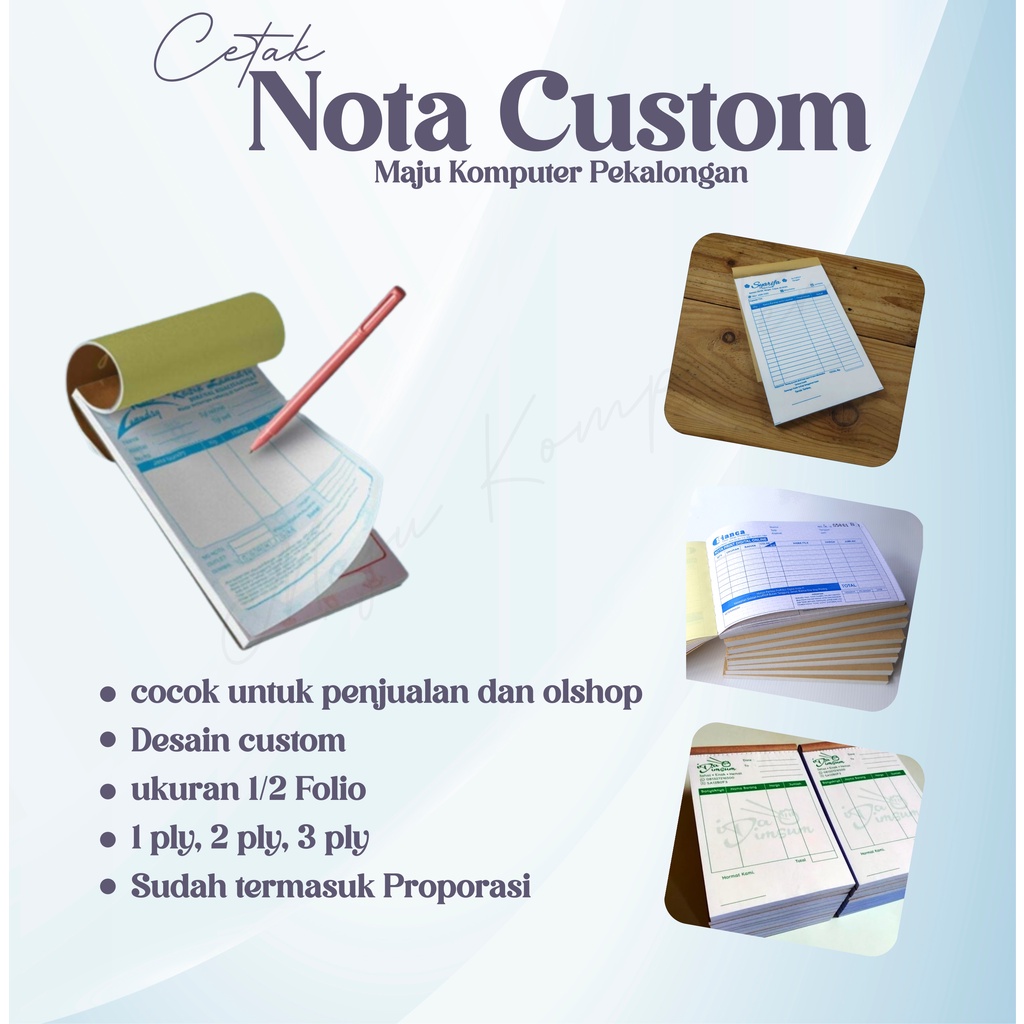 

CETAK NOTA 1/2 FOLIO