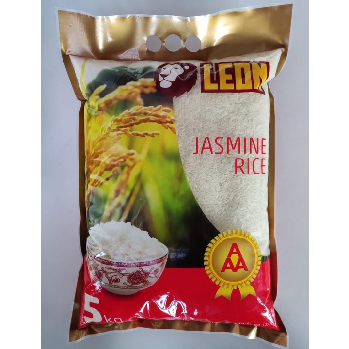 Beras LEON Thai Jasmine - Premium Grade AAA Best Quality 5kg