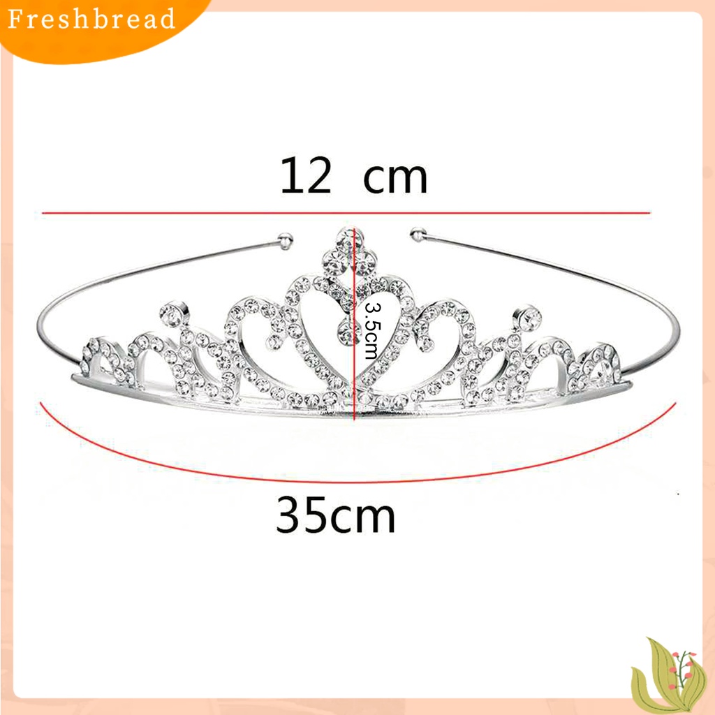 (Fresh) Mahkota Bentuk Hati Hollow Bahan Alloy Untuk Anak Perempuan