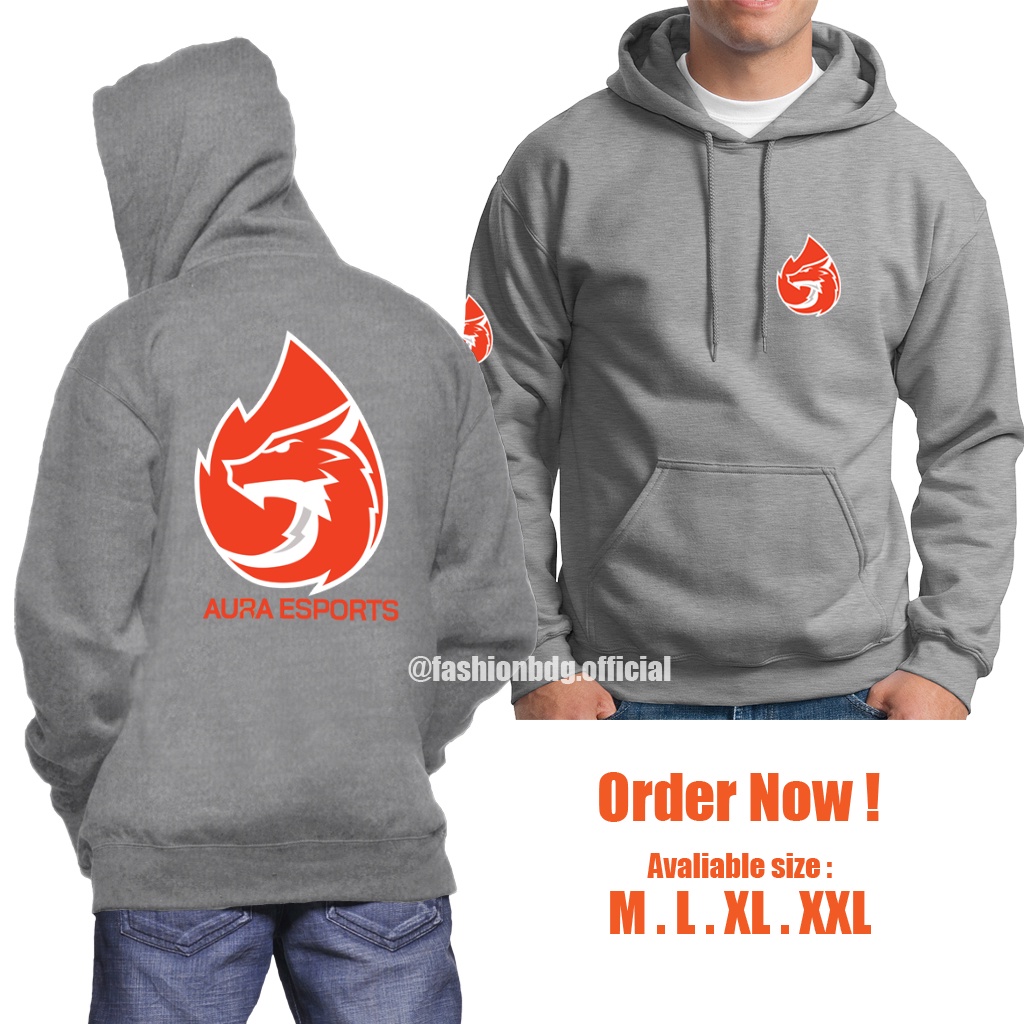 Sweater AURA Fire E-Sport Mobile Legend Bang Bang ML BB Sweater Hoodie Pria